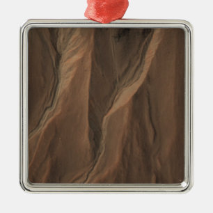 Sinkkasten am Rand des Hale Kraters, Mars Ornament Aus Metall