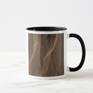 Sinkkasten am Rand des Hale Kraters, Mars Tasse