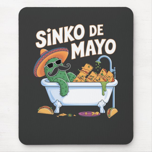 Sinko de Mayo Cinco De Mayo Cactus Funny Mousepad (Vorne)