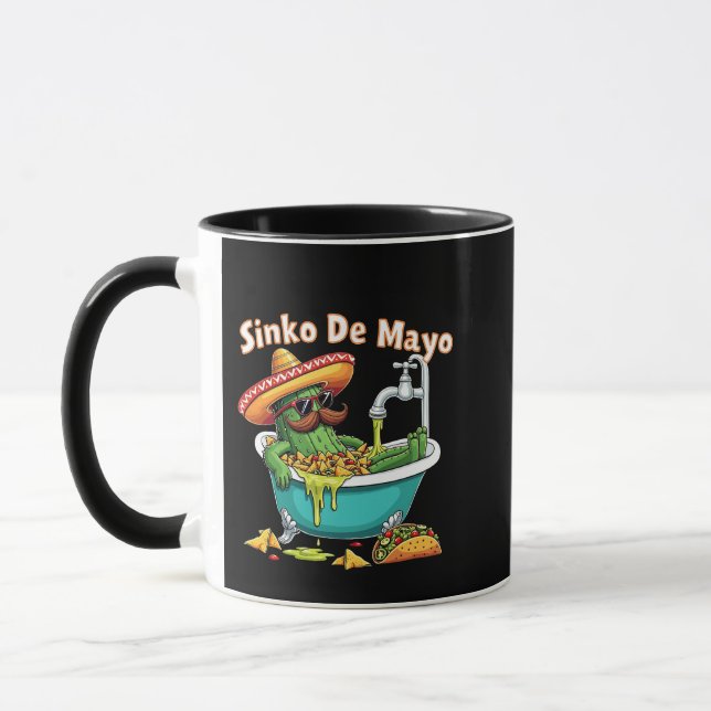 Sinko de Mayo"Funny Cinco de Mayo Cactus Tasse (Links)