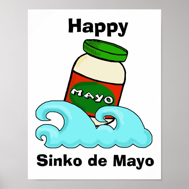 Sinko de Mayo Funny Cinco de Mayo Poster (Vorne)