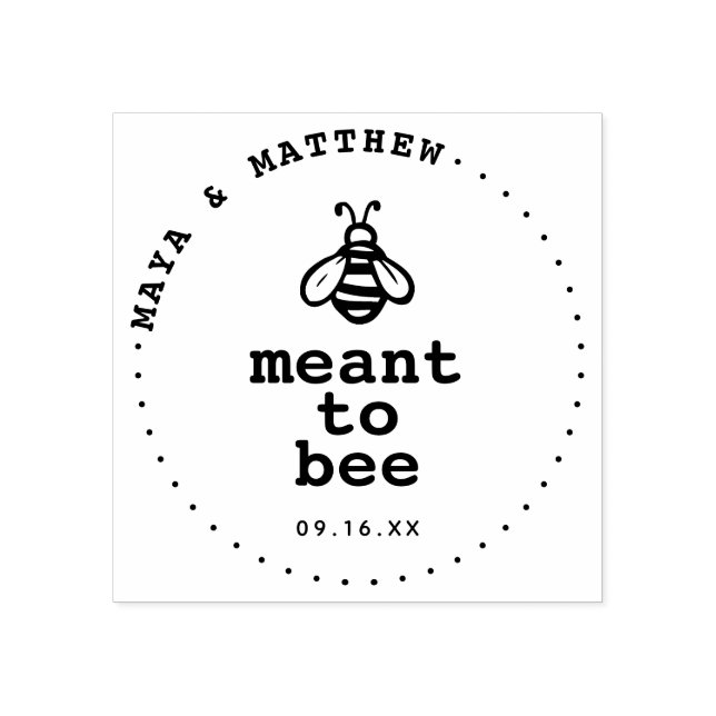 Sinn für Honey Bee Wedding Gummistempel (Prägung)