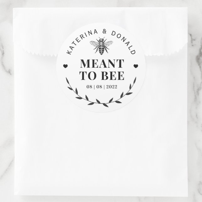 Sinn für Honey Wedding Runder Aufkleber (Tasche)