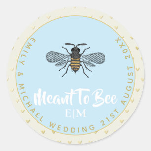 Sinn zu sein Monogram Wedding Brautparty Danke Runder Aufkleber