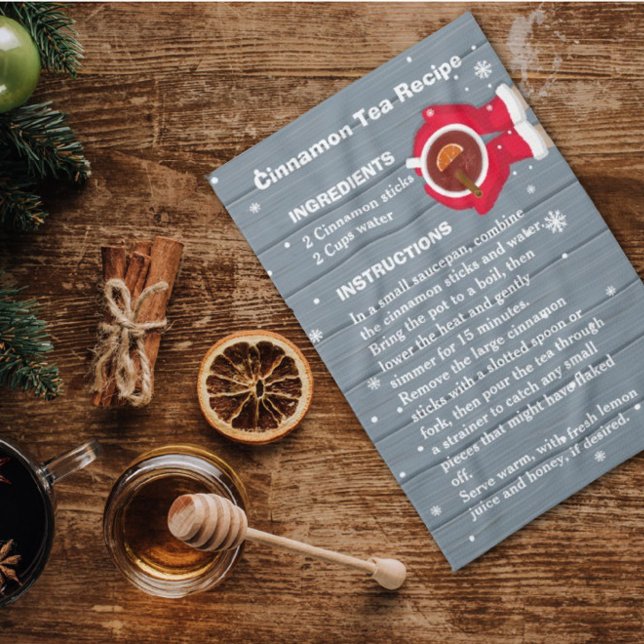 Sinnamon Tea Rezept Weihnachtsküche Handtuch (Von Creator hochgeladen)