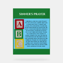 SINNERS PRAYER ACRYLSCHILD