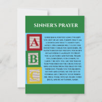 SINNERS PRAYER