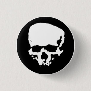 Sinneswither-Tagesunterzeichnungsschädel Button