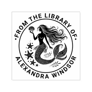 Sinnlich Mermaid Siren, Starfish Bibliotheksname Permastempel