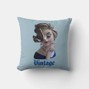 Sinnliche Dame Diva mit Maniküre Kopfvase Kissen
