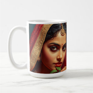 Sinnliche indische Teepflückerin Kaffeetasse