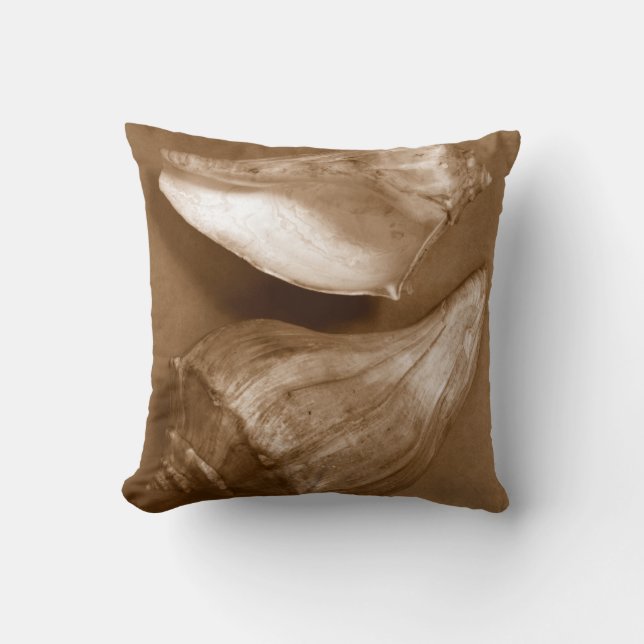 Sinnliche Muscheln Kissen (Vorderseite)