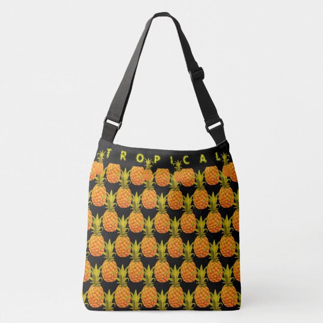 Sinnliche Nächte Ananas Karry-all-Tote-Beutel Tragetaschen Mit Langen Trägern (Vorderseite)