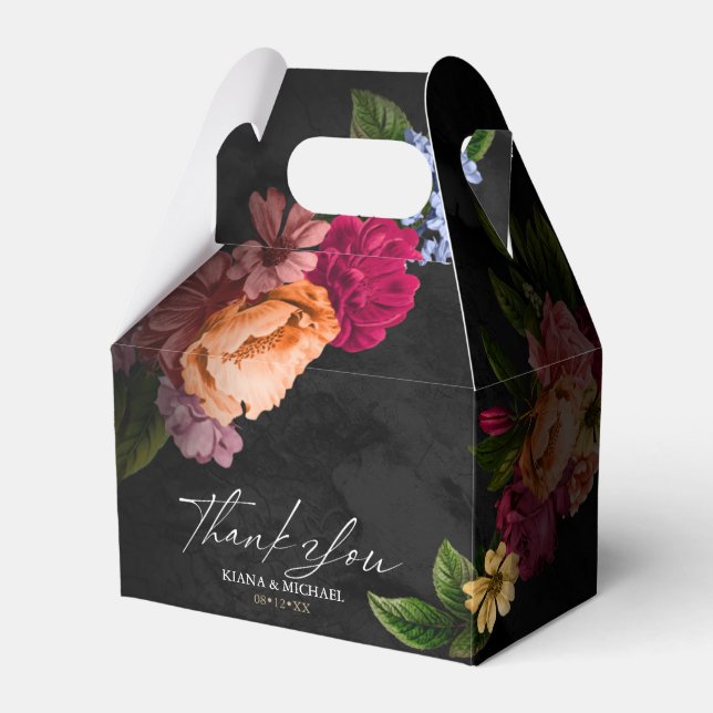 Sinnliche Nächte Blumenhochzeit Danke, ID829 Gefal Geschenkschachtel (Vorderseite)