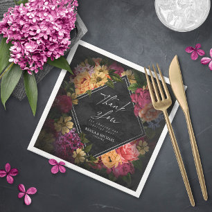 Sinnliche Nächte Blumenhochzeit Danke, ID829 Serviette