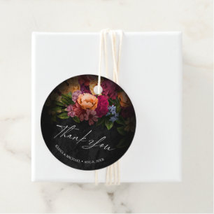 Sinnliche Nächte Blumenhochzeit Danke V2 ID829 Geschenkanhänger