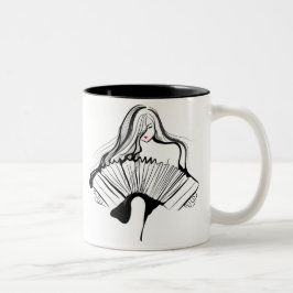 Sinnliches Bandoneon Zweifarbige Tasse