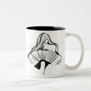 Sinnliches Bandoneon Zweifarbige Tasse