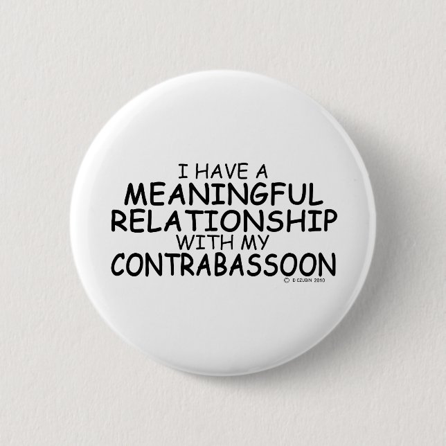 Sinnvolle Beziehung Kontrabassoon Button (Vorderseite)