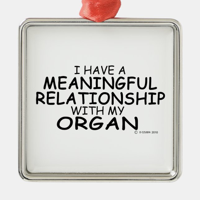 Sinnvolle Relation Organ Ornament Aus Metall (Vorne)