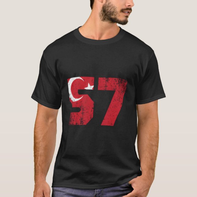 Sinop 57 Memleket Tã rakiye Türkei Flagge T-Shirt (Vorderseite)