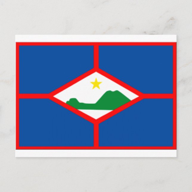 Sint Eustatius Flag Postkarte (Vorderseite)