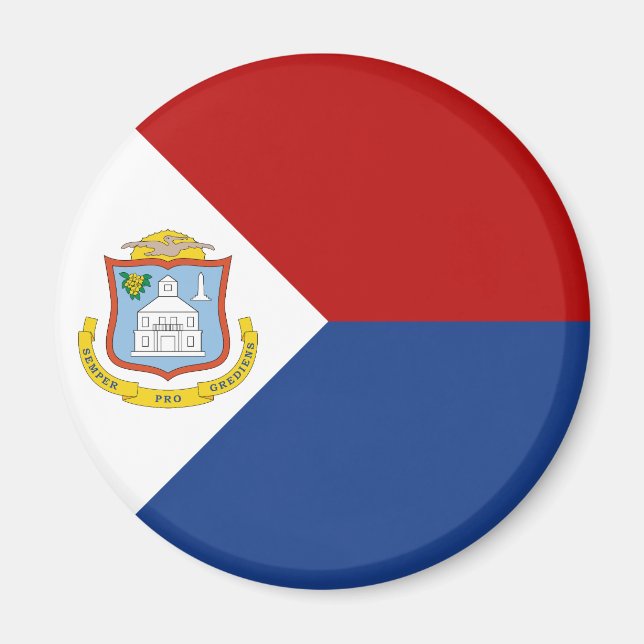 Sint Maarten Flag Magnet (Vorne)
