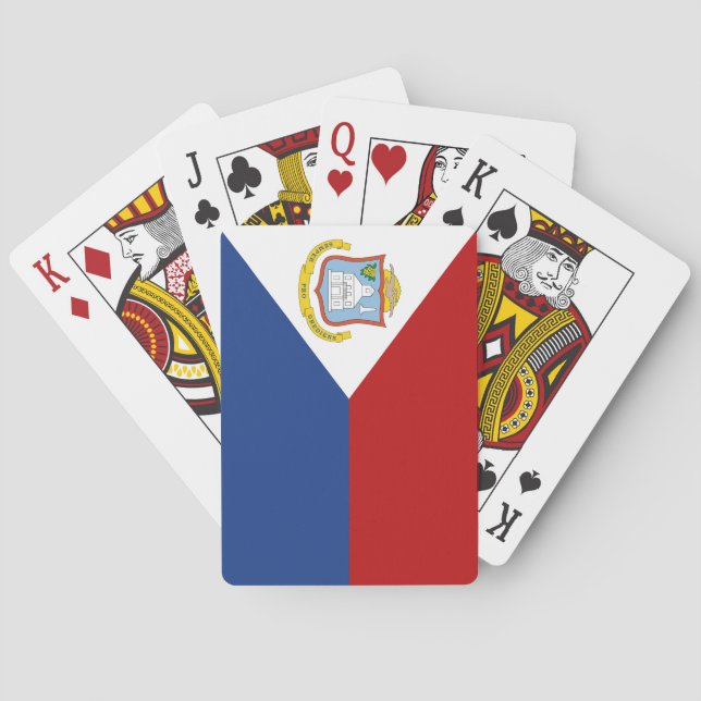 Sint Maarten Flag Spielkarten (Rückseite)