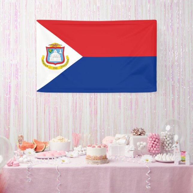 Sint Maarten Flagge Banner (Party)