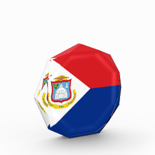 Sint Maarten Flagge Fotoblock