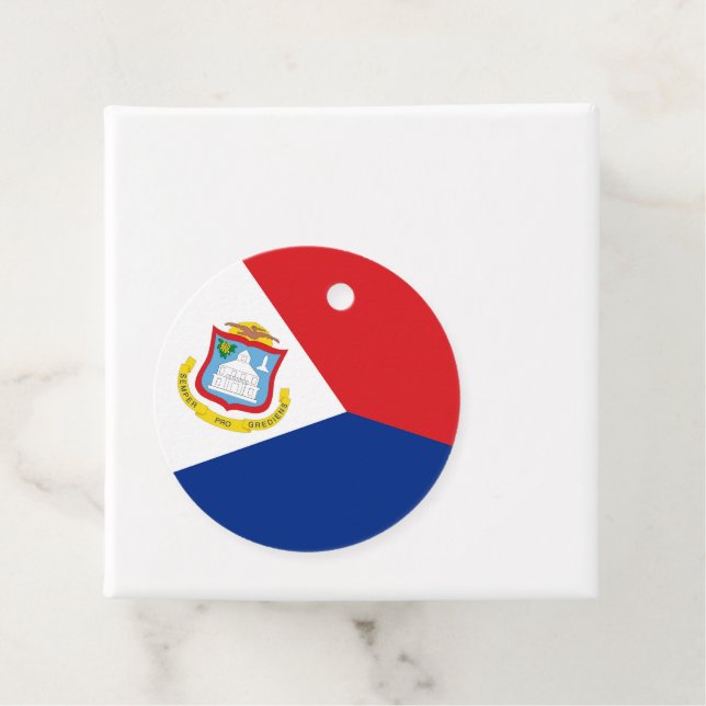 Sint Maarten Flagge Geschenkanhänger (Beispiel)