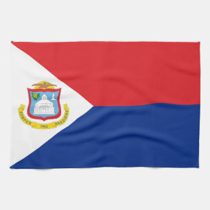 Sint Maarten Flagge Geschirrtuch