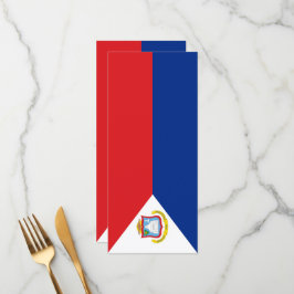 Sint Maarten Flagge Menükarte
