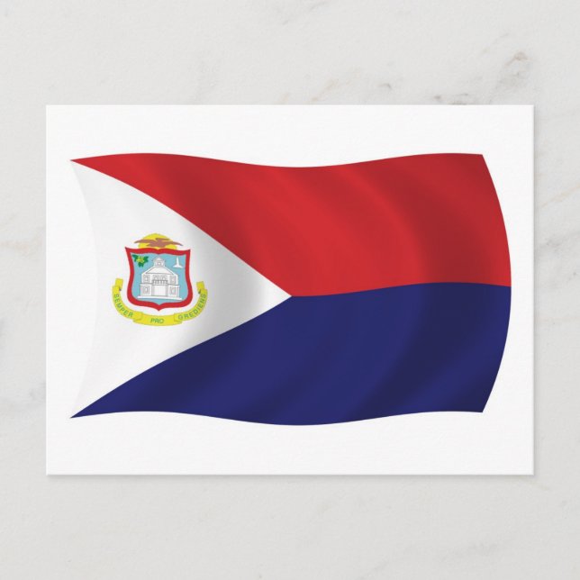 Sint-Maarten-Flagge Postkarte (Vorderseite)