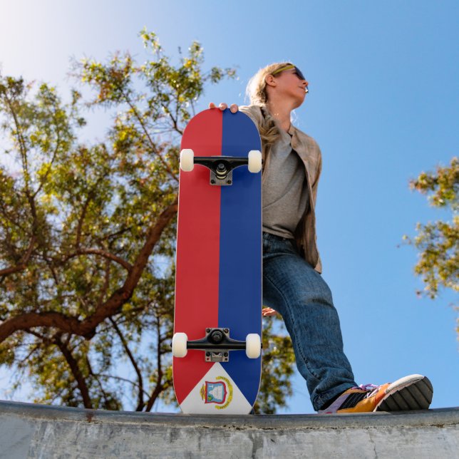 Sint Maarten Flagge Skateboard (Außenbereich 1)