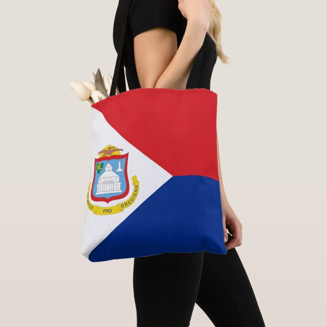 Sint Maarten Flagge Tasche (Von Nahem)