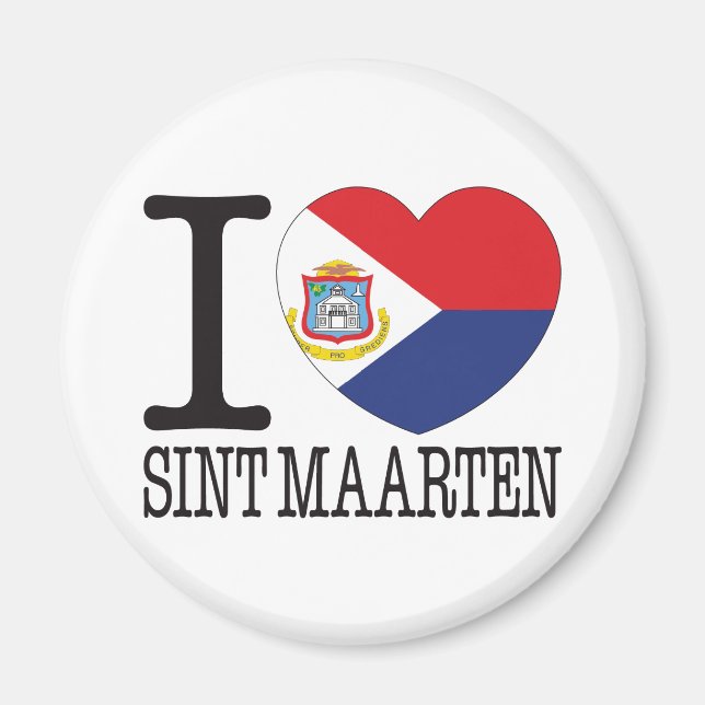 Sint Maarten Liebe V2 Magnet (Vorne)