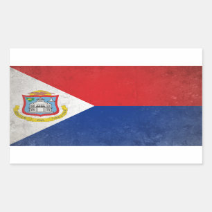 Sint Maarten Rechteckiger Aufkleber