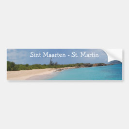 Sint Maarten - St. Martin Beach Scene Autoaufkleber
