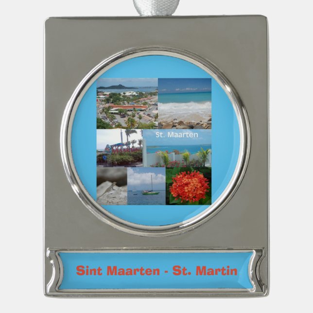 Sint Maarten - St. Martin Keramik Ornament (Vorderseite)