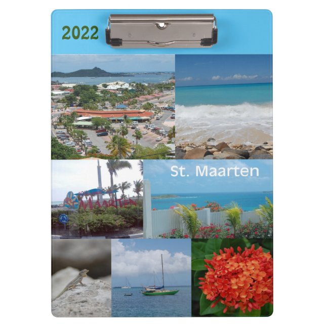 Sint Maarten - St. Martin Klemmbrett (Vorderseite)