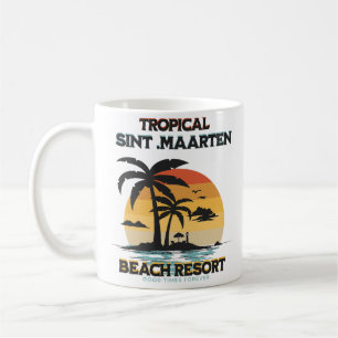 Sint Maarten Strand Resort Tropical Kaffeetasse