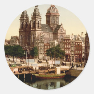 Sint Nicolaaskerk Amsterdam Runder Aufkleber