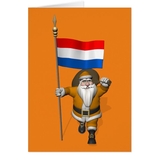Sinterklaas Avec Ensigne De Pays-Bas (Devant)