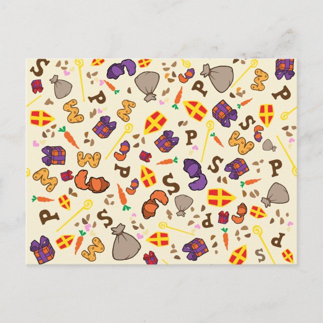 Sinterklaas kaart postkarte (Vorderseite)