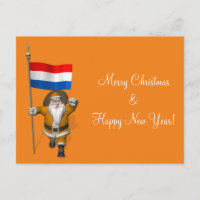 Sinterklaas mit Abzeichen der Niederlande