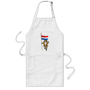 Sinterklaas mit Abzeichen der Niederlande Lange Schürze