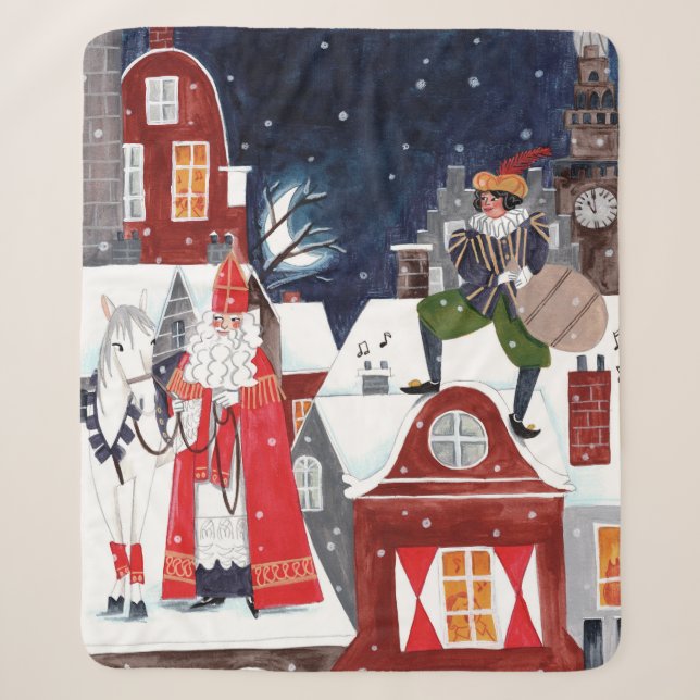 Sinterklaas und Piet auf den Dächern von Amsterdam Sherpadecke (Vorderseite)