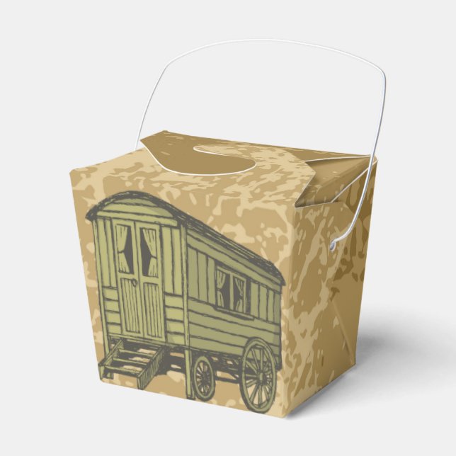 Sinti und Roma Caravan Geschenkschachtel (Vorderseite)