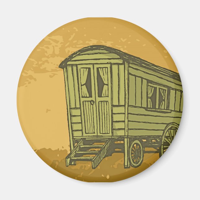Sinti und Roma Caravan Magnet (Vorne)